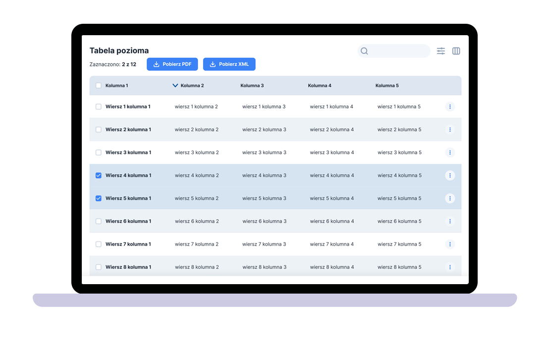 Podgląd kolejnego projektu