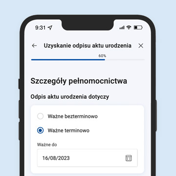 Wybrany krok procesu online