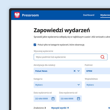 Wyszukiwarka - filtry i wyniki