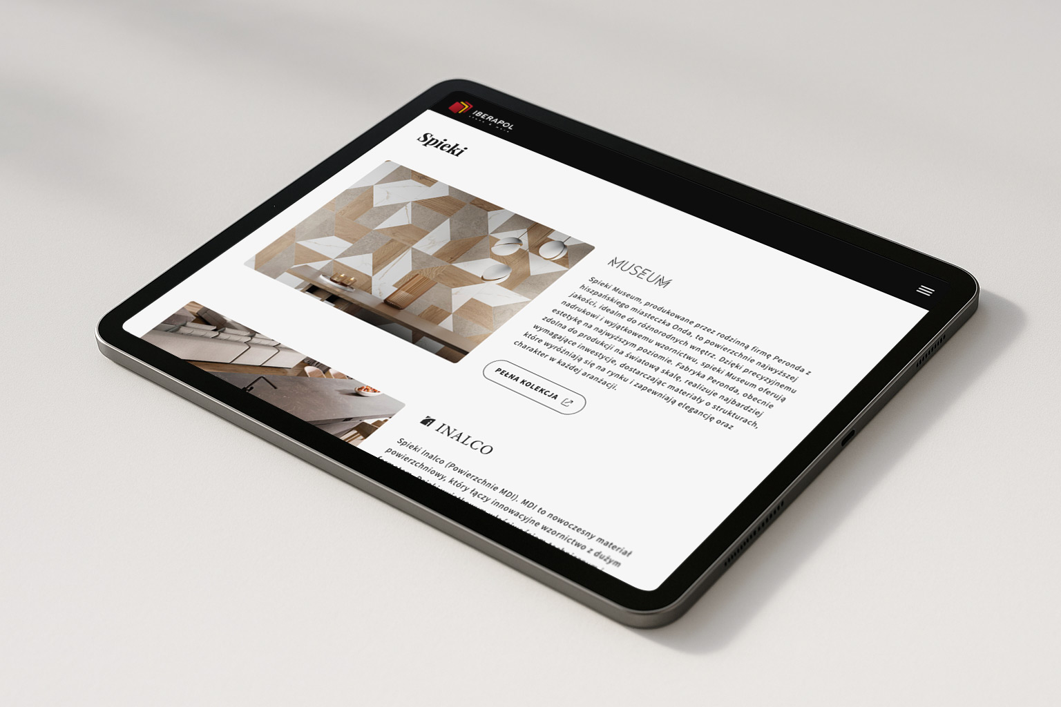 Strona Iberapol - tablet