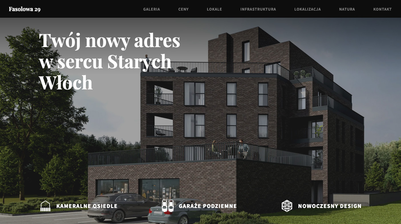 Strona główna - widok hero