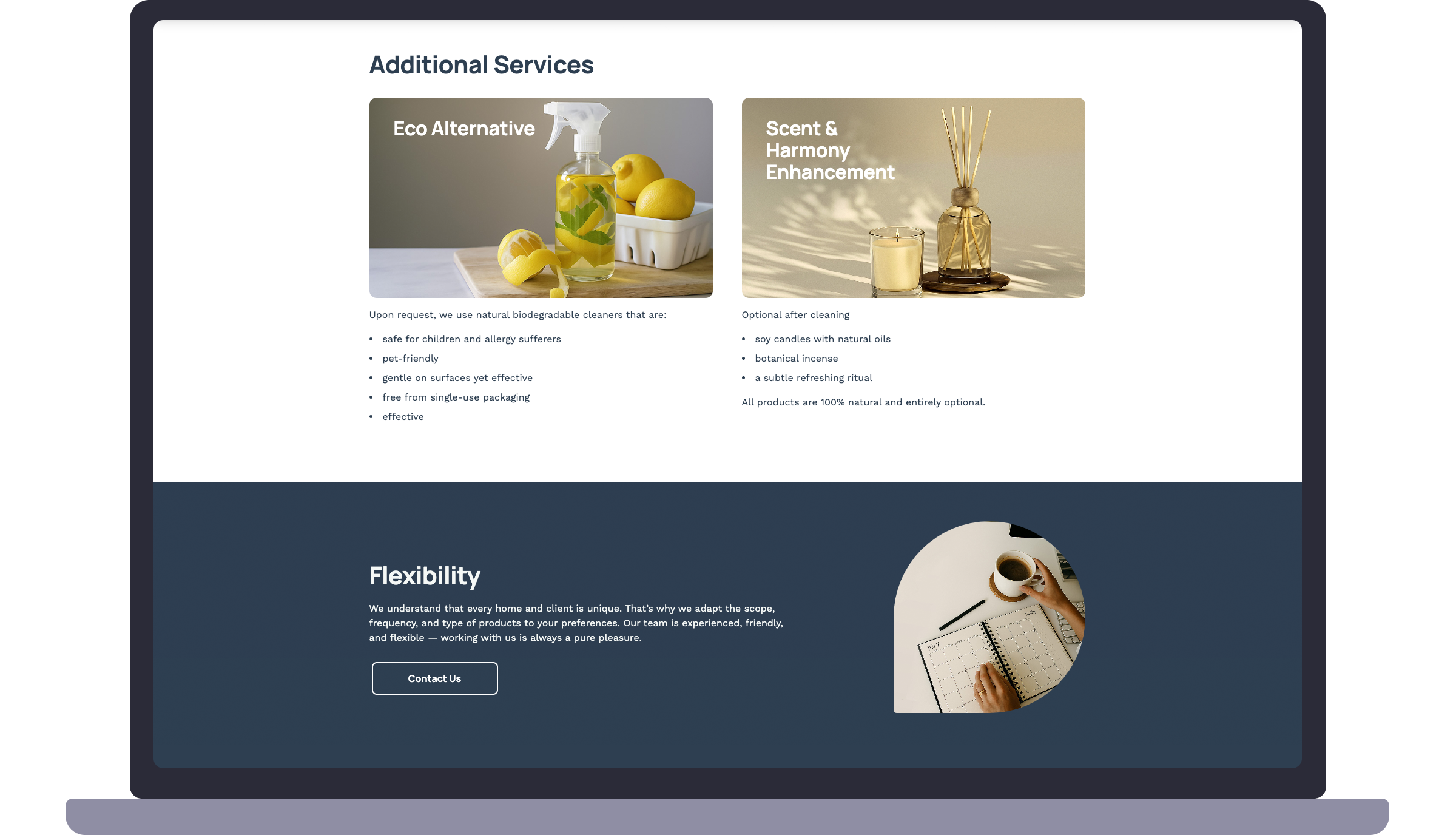 Usługi dodatkowe - świece, kadzidła