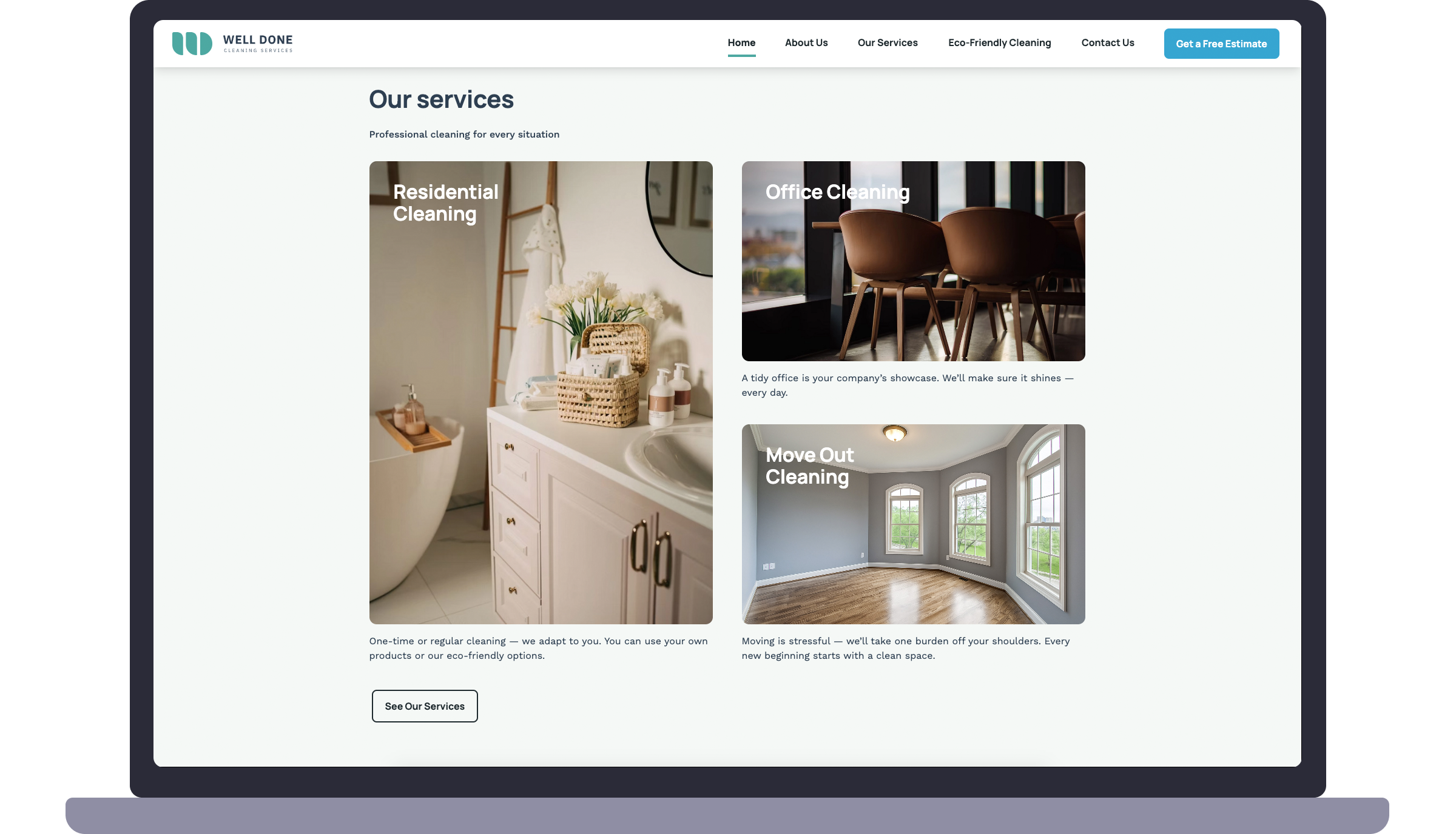 Strona główna - sekcja usługi