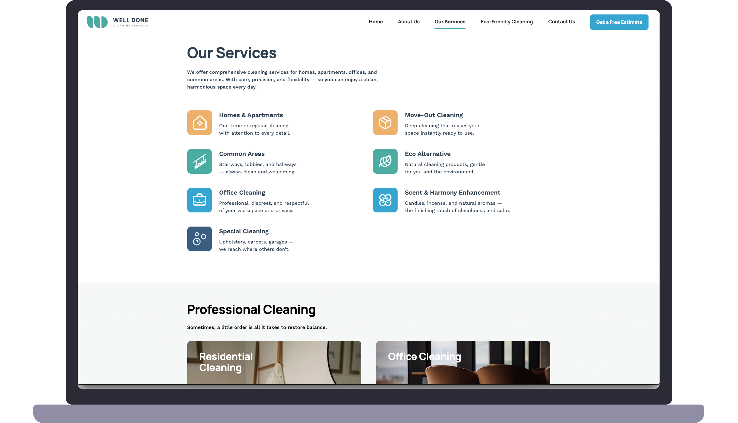 Podstrona o usługach