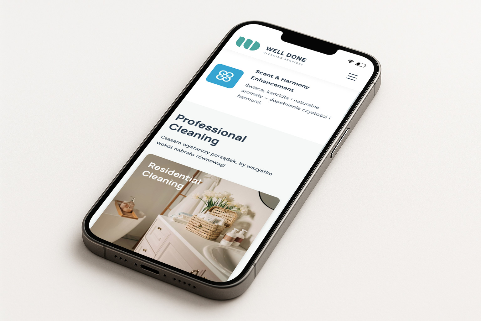 Telefon ze stroną Well Done